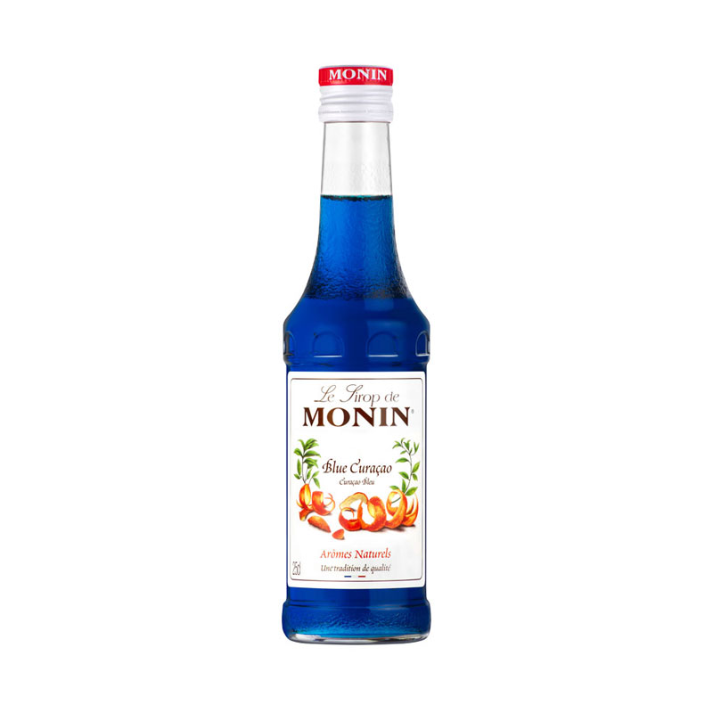 Blue Curacao - Monin Sirup Kleinflasche (0,25l) Blue Curacao - Monin Sirup Kleinflasche (0,25l)