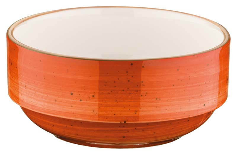 Bonna Aura Terracotta Banquet Stapelschale 14cm, 50cl orange - 12 Stück Bonna Aura Terracotta Banquet Stapelschale 14cm, 50cl orange - 12 Stück