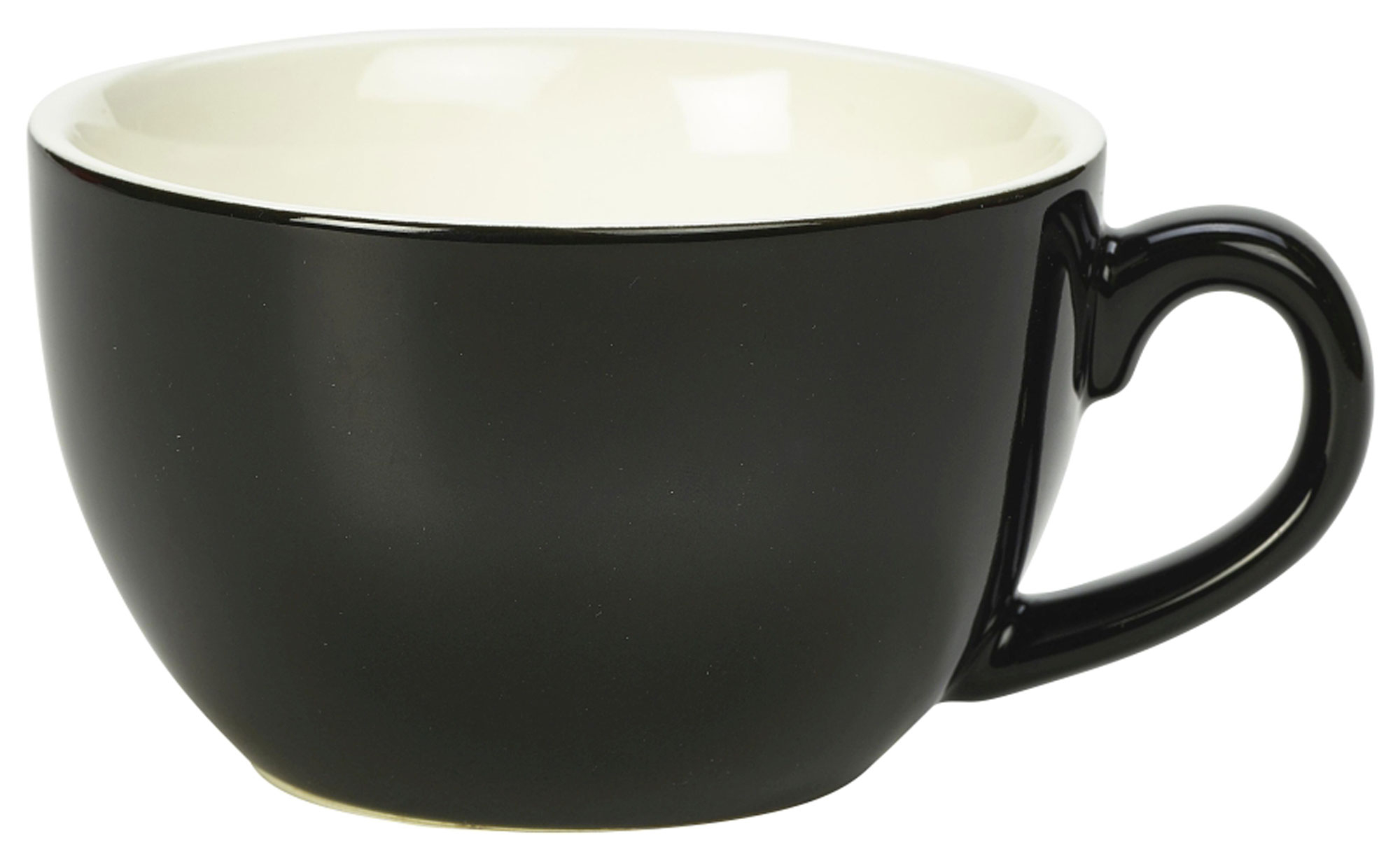 Untertasse schwarz - 13,5cm (6 Stk.)