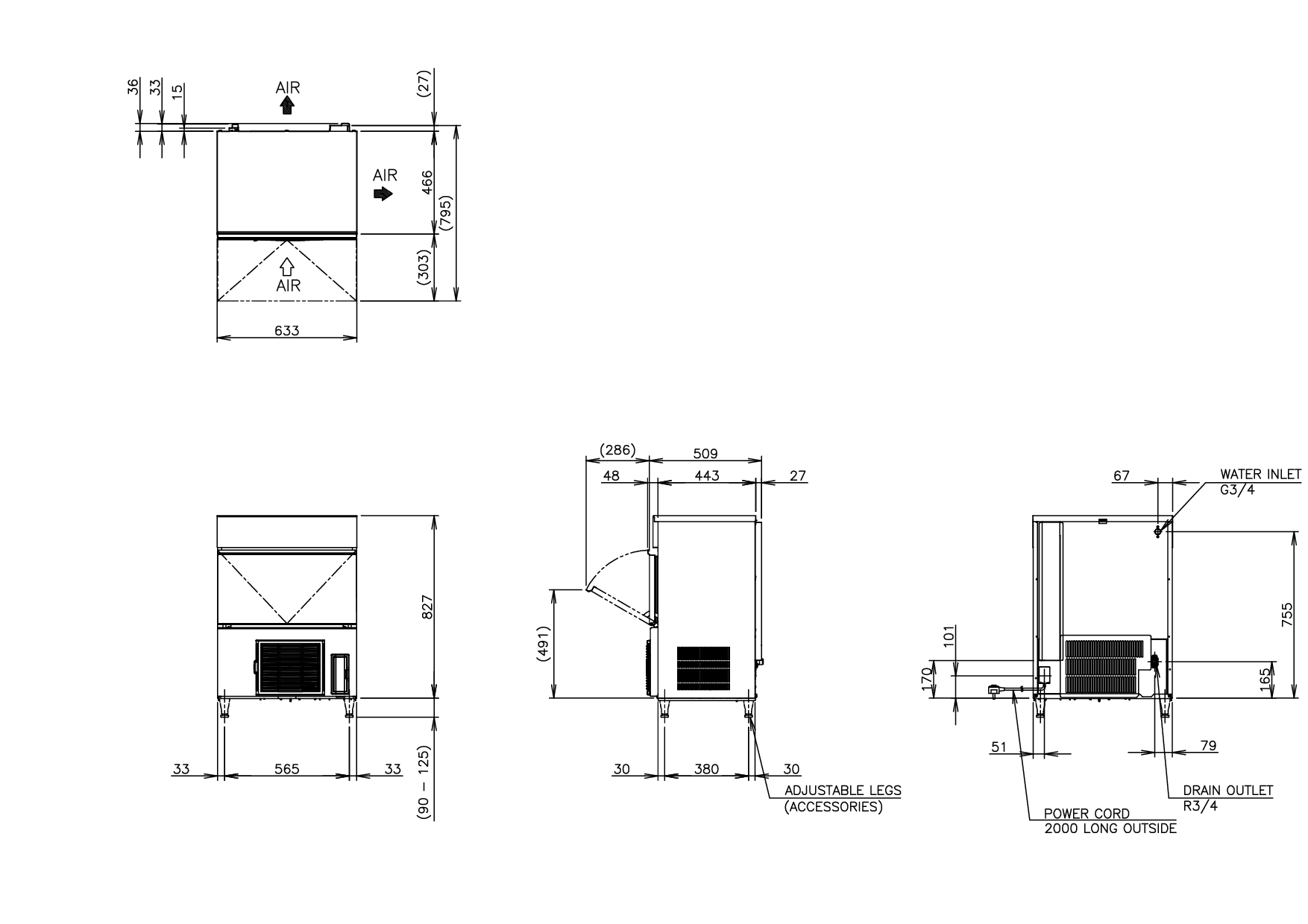 Hoshizaki IM-65PE - Standard Würfel (28 x 28 x 32mm) 58kg Hoshizaki IM-65PE - Standard Würfel (28 x 28 x 32mm) 58kg