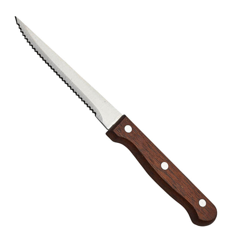 Steakmesser mit Holzgriff - 21,5cm (12 Stk.)