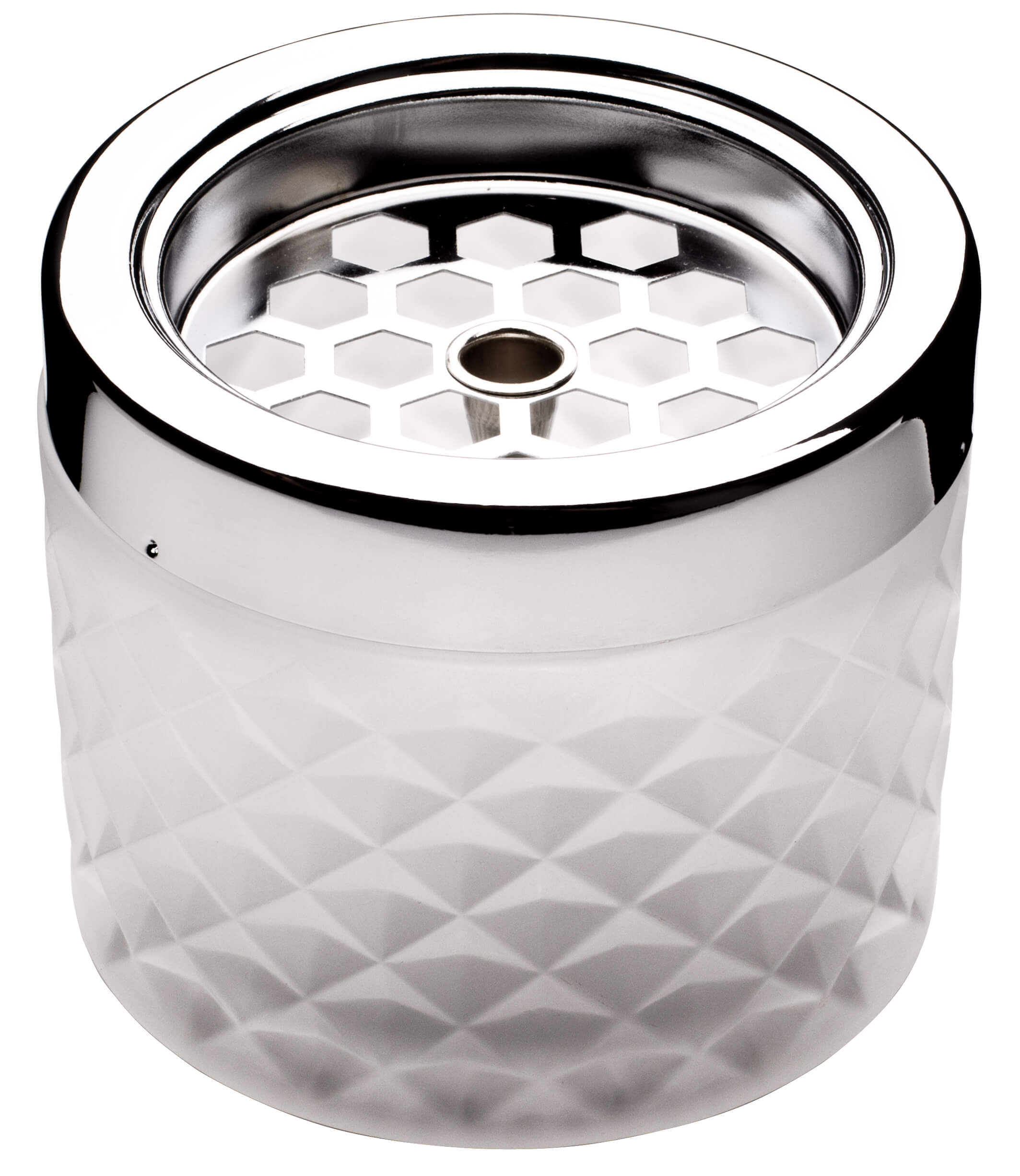 Windaschenbecher frosted weiß - Glas (9,6cm)