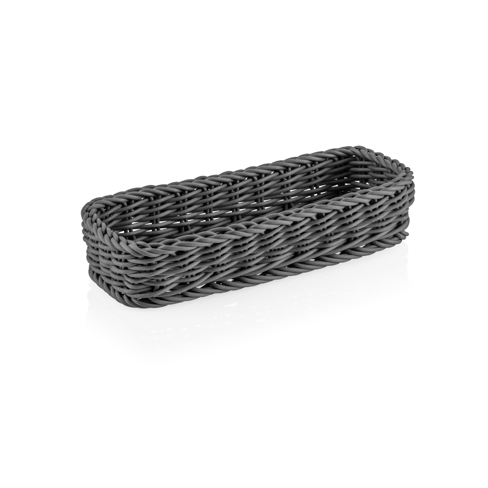 Besteckkorb Polypropylen grau - 27x10x5cm