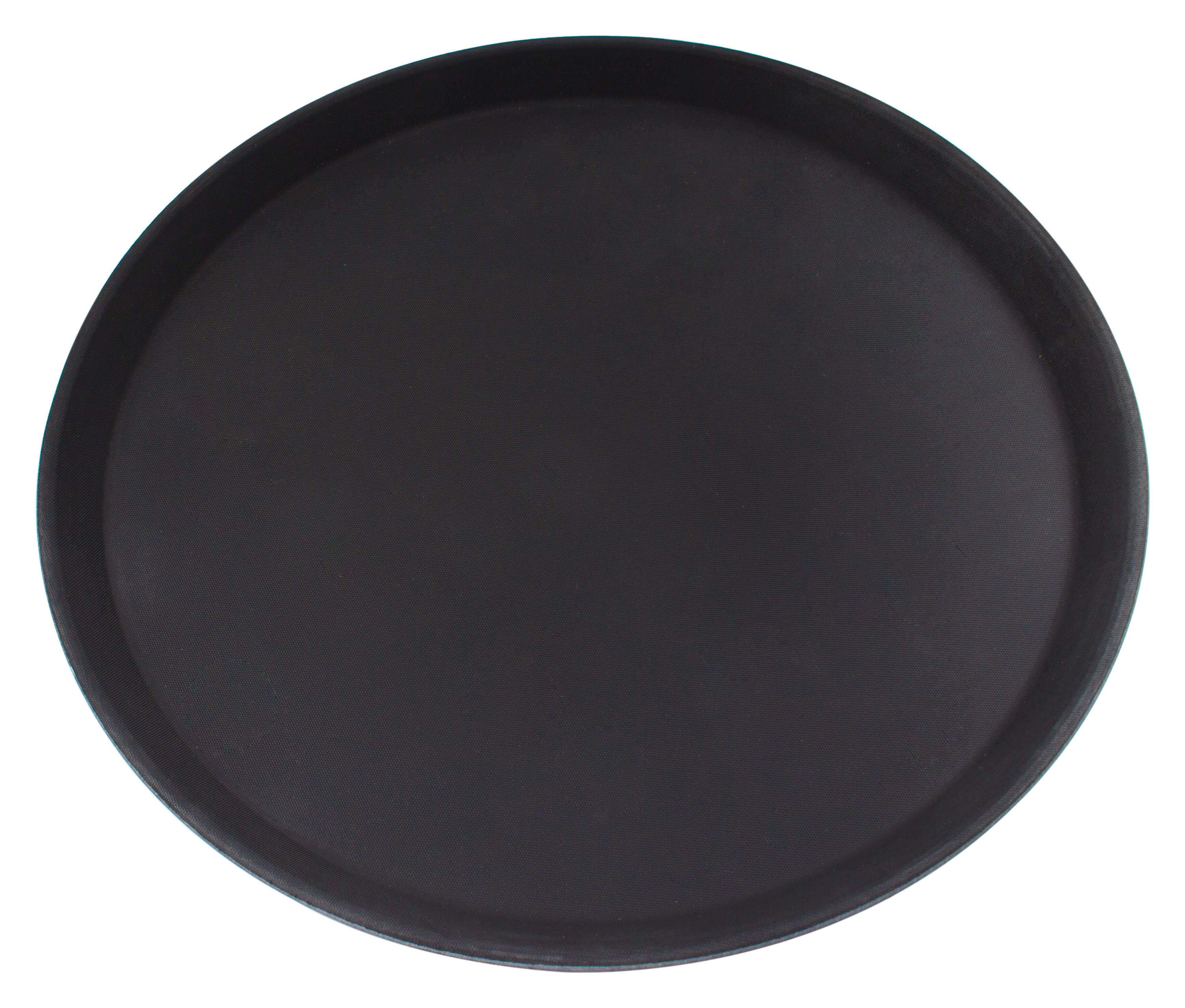 Serviertablett, Glasfaserkunststoff, schwarz, 36cm