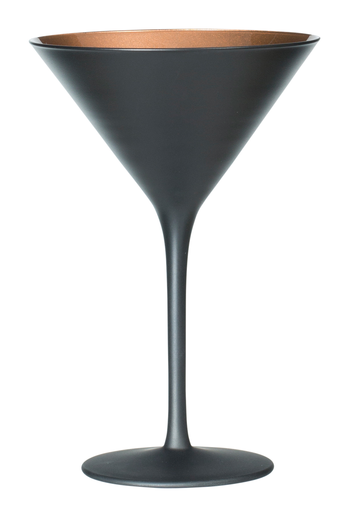 Martiniglas, matt schwarz/bronze, Elements Stölzle - 240ml (1 Stk.)