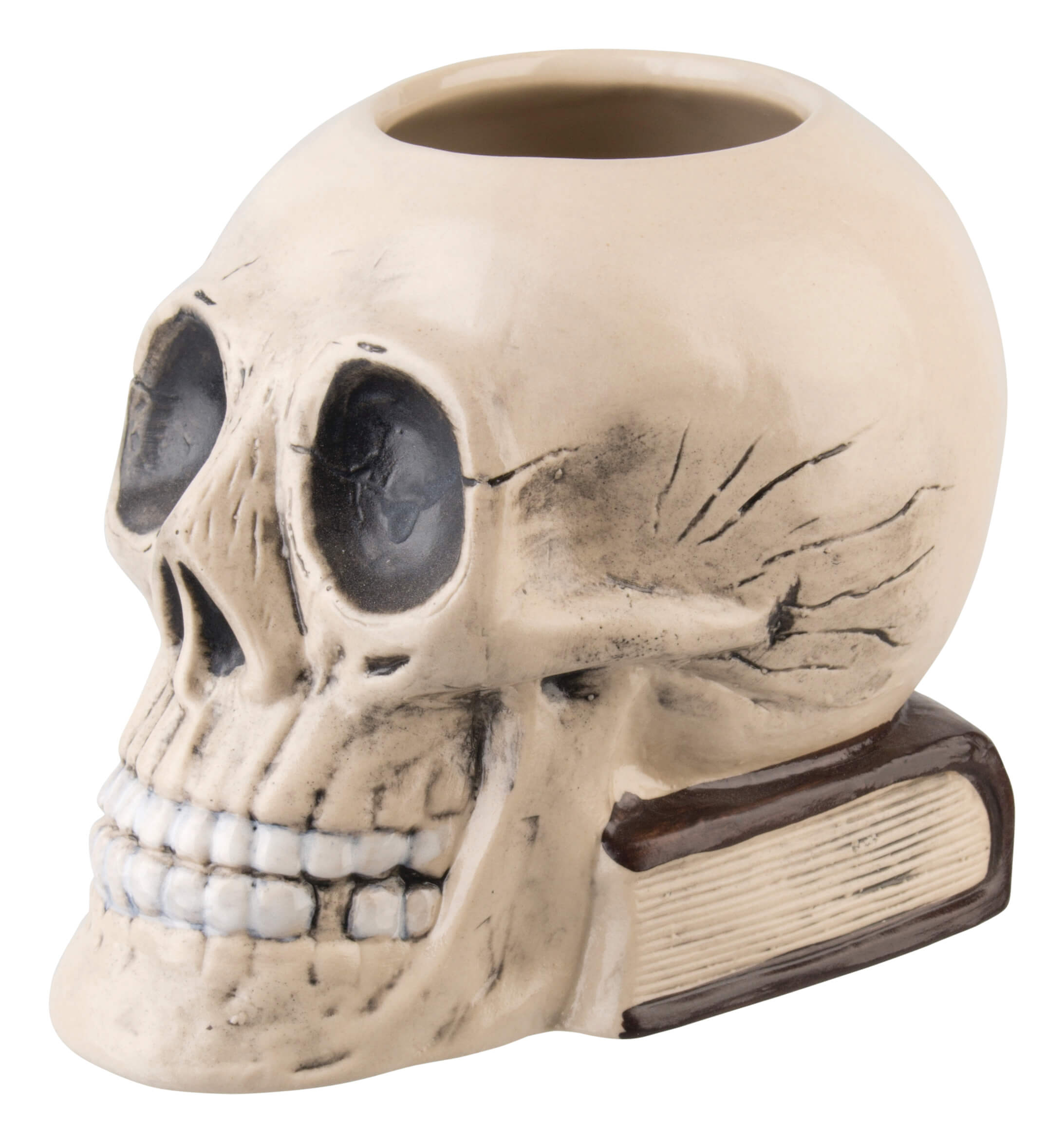 Tiki Becher Totenkopf mit Buch - 700ml