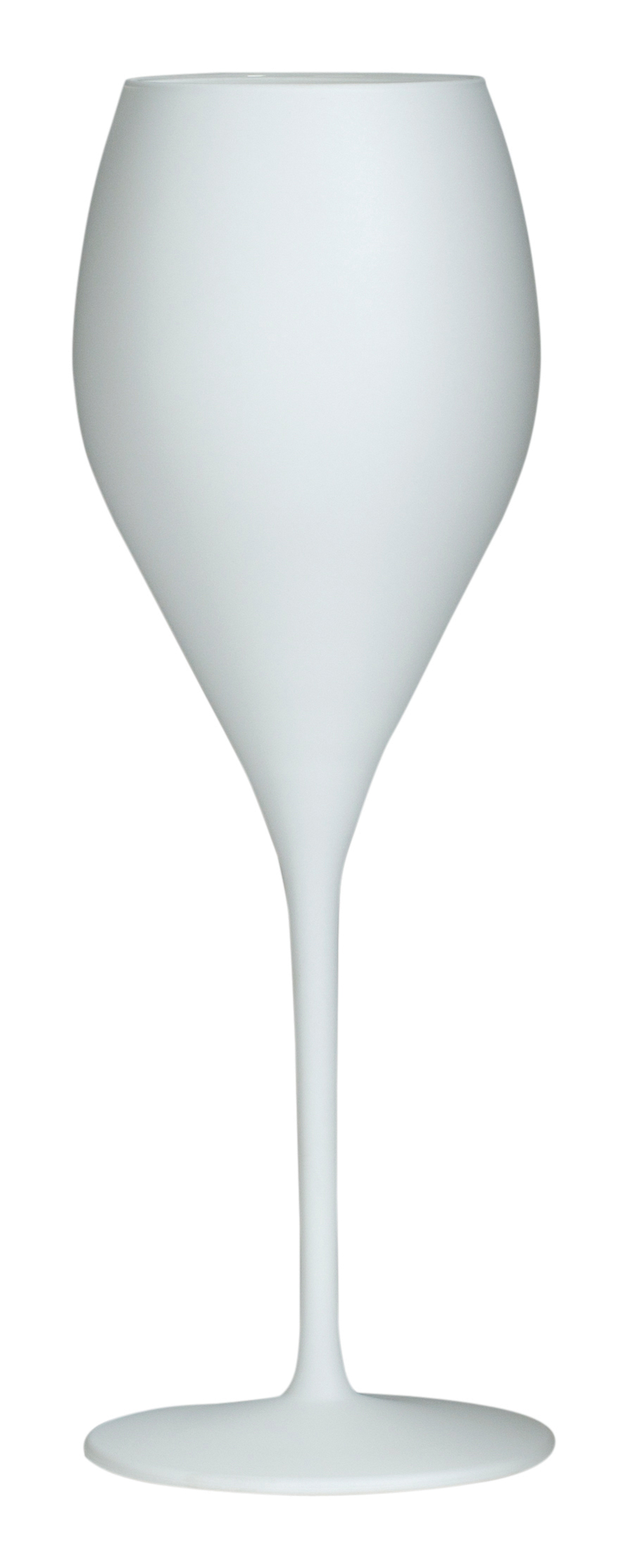 Champagnerglas, matt weiß, Black&White Stölzle - 343ml (6 Stk.)