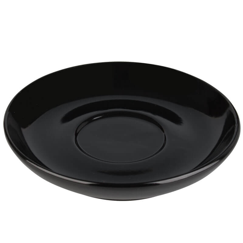 Cappuccino Untertasse schwarz - 13,6cm (48 Stk.) Cappuccino Untertasse schwarz - 13,6cm (48 Stk.)