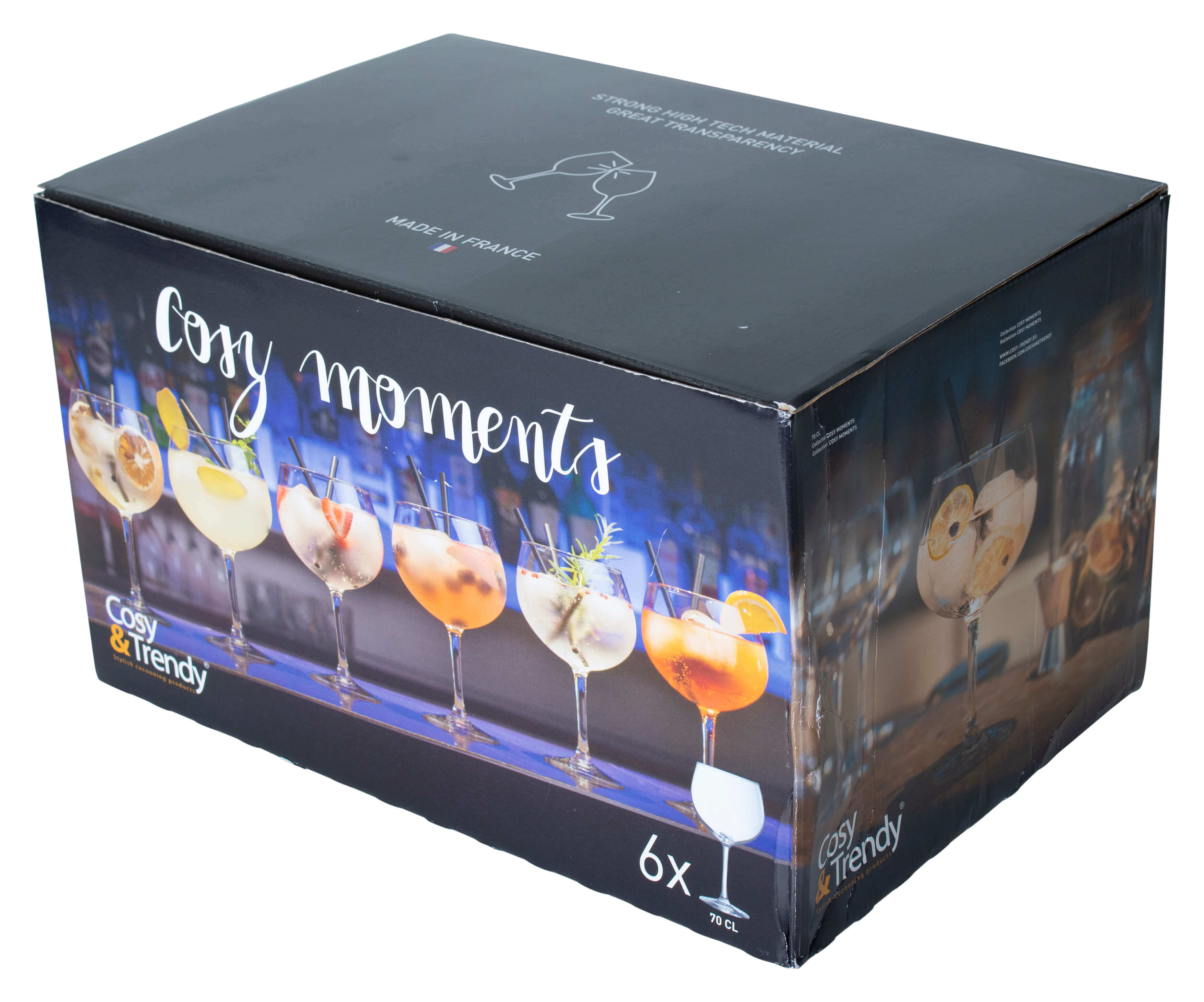 Fresh Gin Tonic Glas, Cosy Moments - 700ml (6 Stk.)