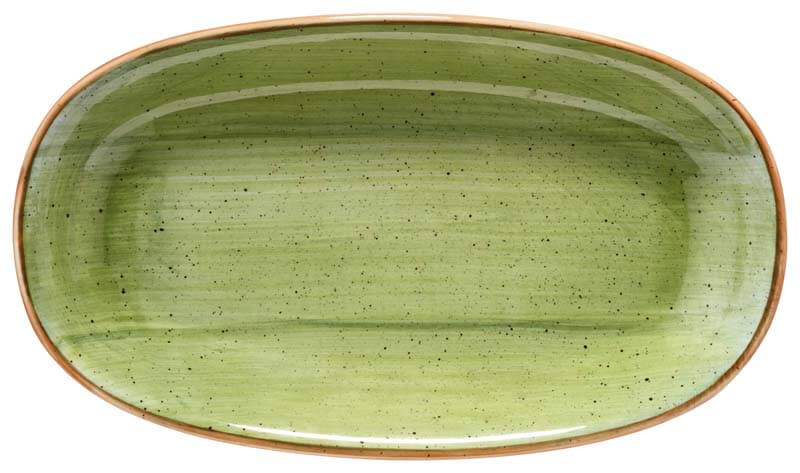 Bonna Aura Therapy Gourmet Platte oval 24x14cm grün - 12 Stück Bonna Aura Therapy Gourmet Platte oval 24x14cm grün - 12 Stück