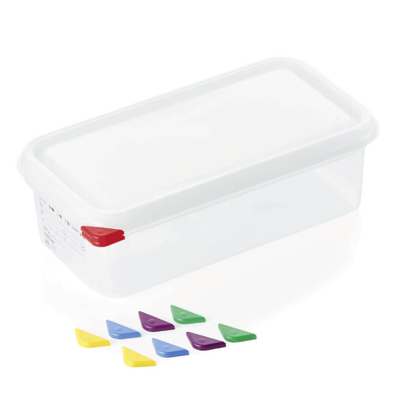 Vorratsbehälter GN 1/3 Set mit Deckel, PP - 4l / H 10cm