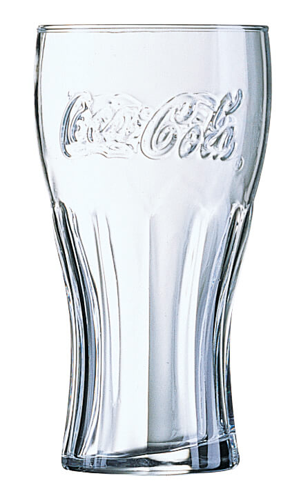 Coca-Cola Konturglas, Arcoroc - 370ml, 0,3l FS