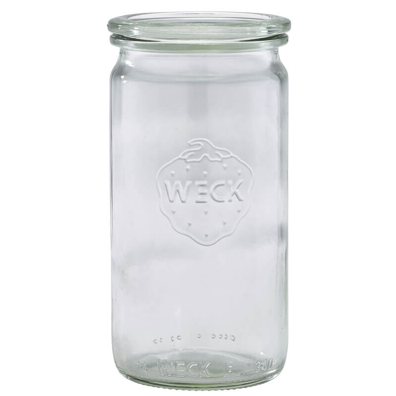 WECK-Glas mit Glasdeckel - 340ml / 6x13cm (12 Stk.) WECK-Glas mit Glasdeckel - 340ml / 6x13cm (12 Stk.)
