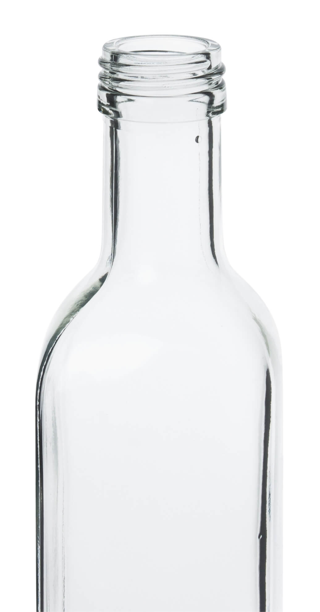 Glasflasche eckig - 500ml