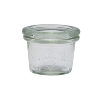 Mini WECK-Glas mit Deckel - 35ml / 4,5x3,5cm (24 Stk.) Mini WECK-Glas mit Deckel - 35ml / 4,5x3,5cm (24 Stk.)