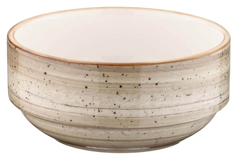 Bonna Aura Terrain Banquet Stapelschale 12cm, 35cl beige - 12 Stück