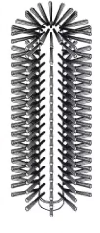 Innenbürste f. Alu-Durchfluter 25cm