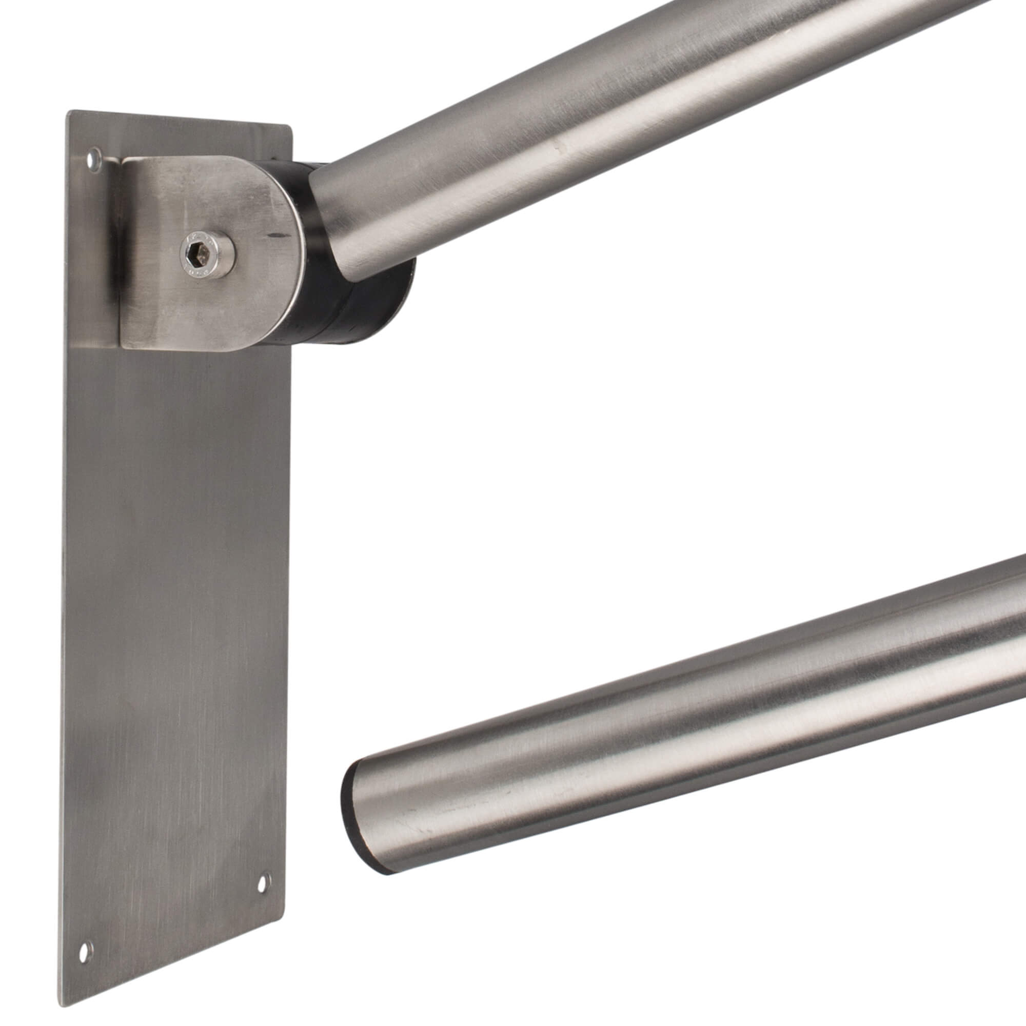 Handlauf klappbar, Edelstahl, bogenförmig - 73cm