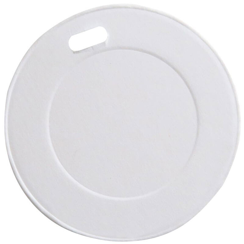 Flachdeckel für Kaffeebecher, Pappe weiß - 9cm (50 Stk.) Flachdeckel für Kaffeebecher, Pappe weiß - 9cm (50 Stk.)