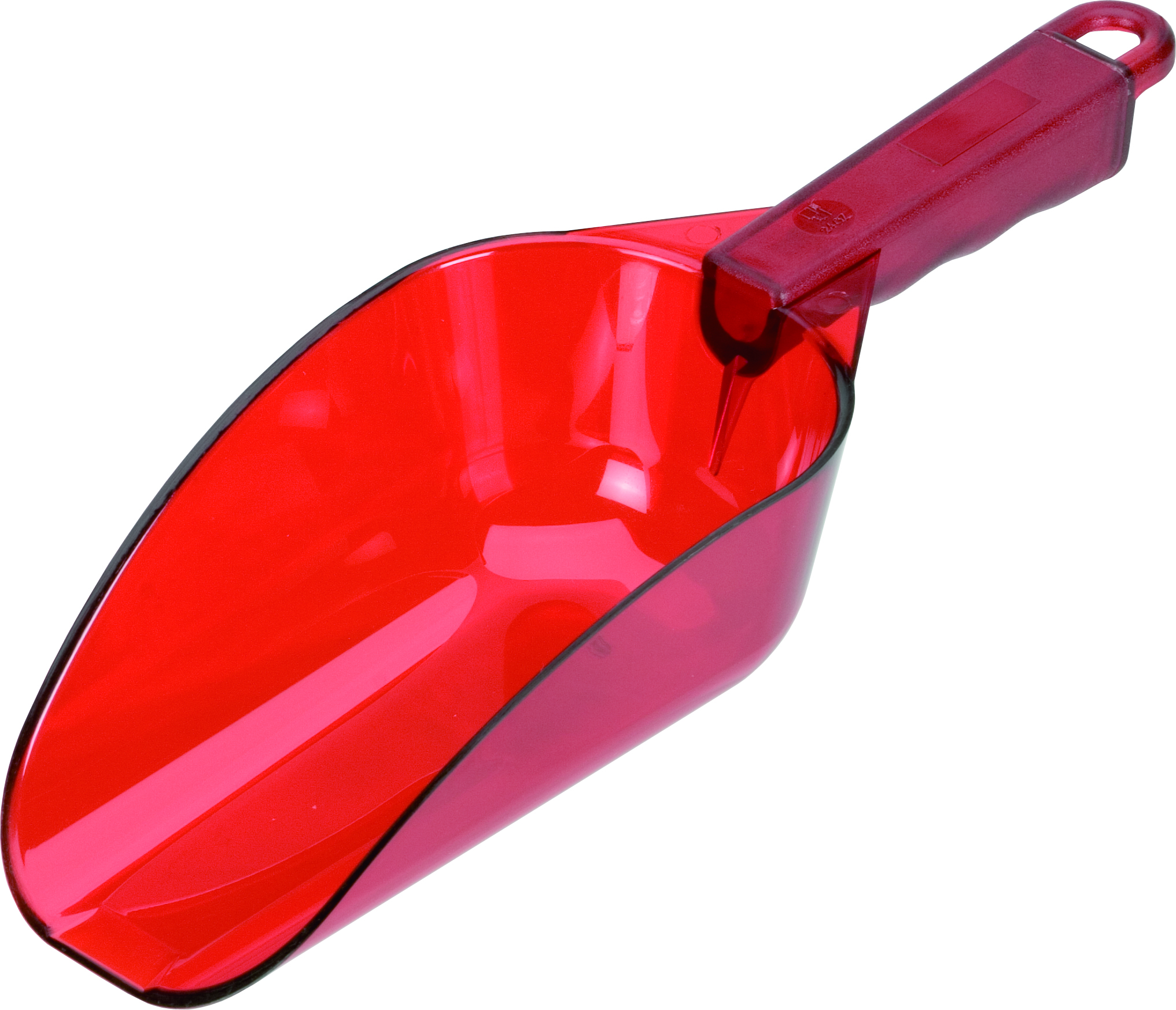 Eisschaufel, Polycarbonat transparent rot - 0,18l