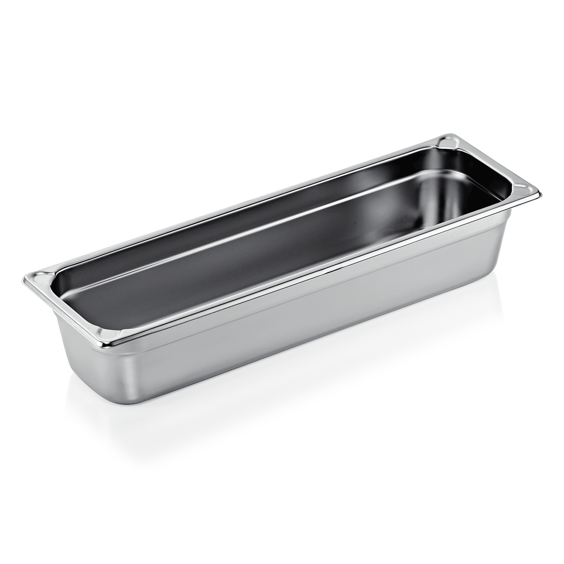 GN 2/4 Behälter, U-Ecken, CNS - H 10cm (Serie GN CORE) GN 2/4 Behälter, U-Ecken, CNS - H 10cm (Serie GN CORE)