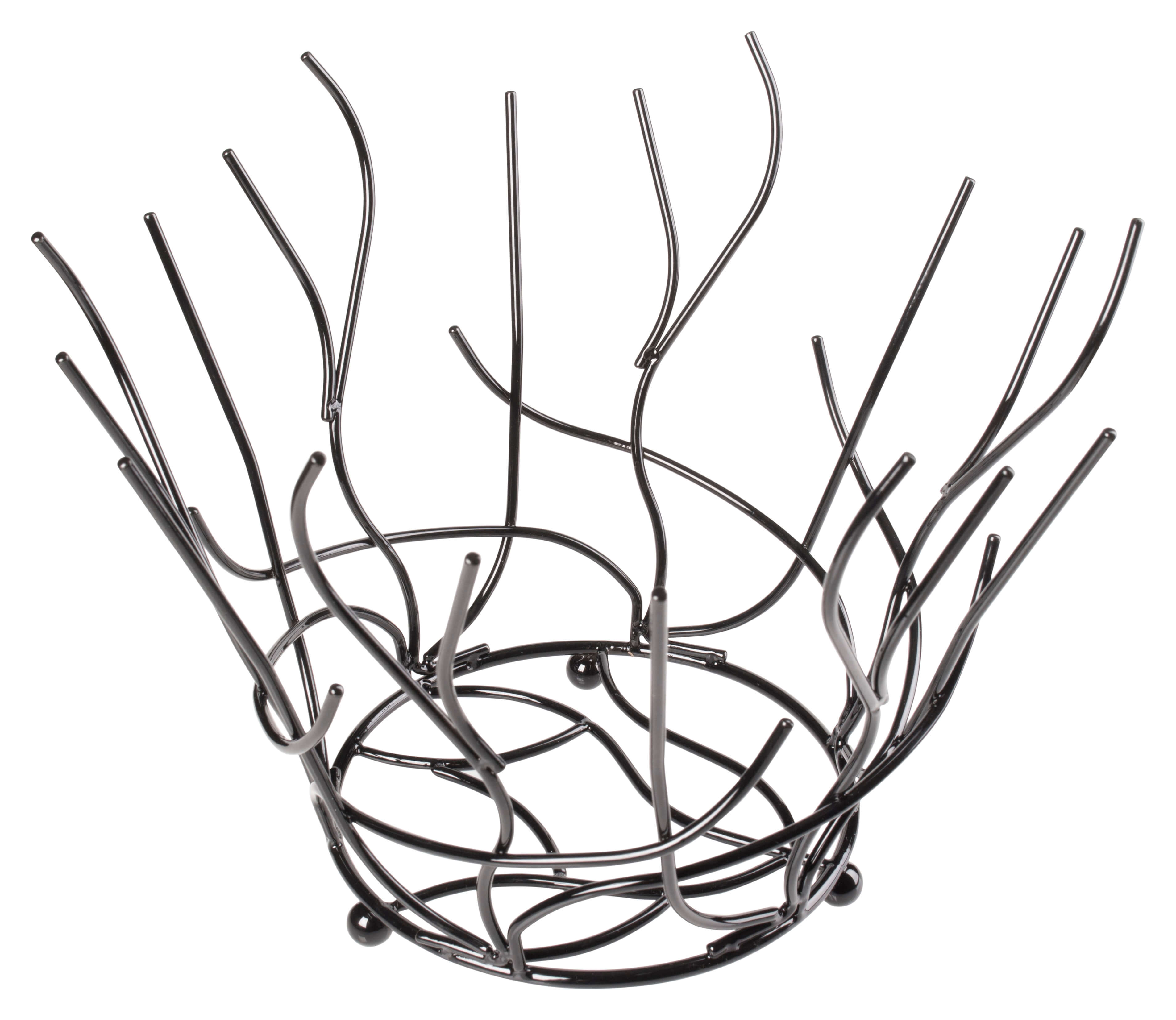 Obstkorb Nest, Stahl schwarz - 21x30cm