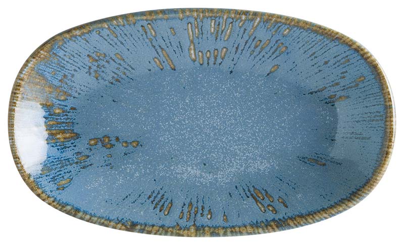 Bonna Snell Sky Gourmet Platte oval 19x11cm blau - 12 Stück