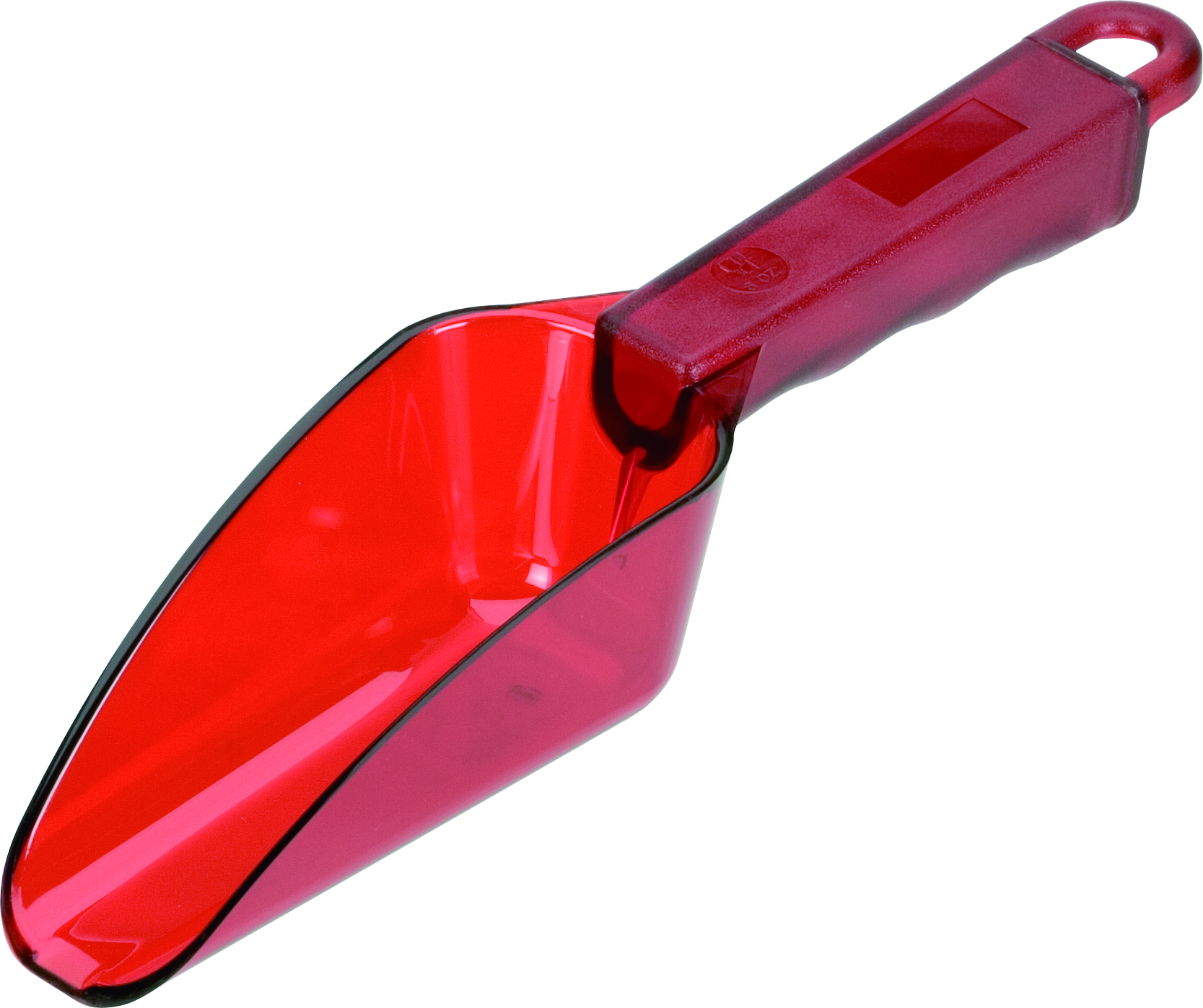 Eisschaufel, Polycarbonat transparent rot - 0,35l