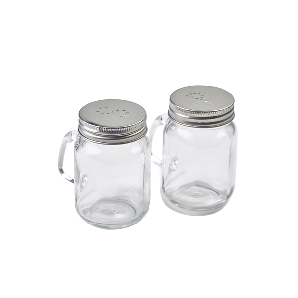 Salz- und Pfefferstreuer Set im Mason Jar-Stil Salz- und Pfefferstreuer Set im Mason Jar-Stil