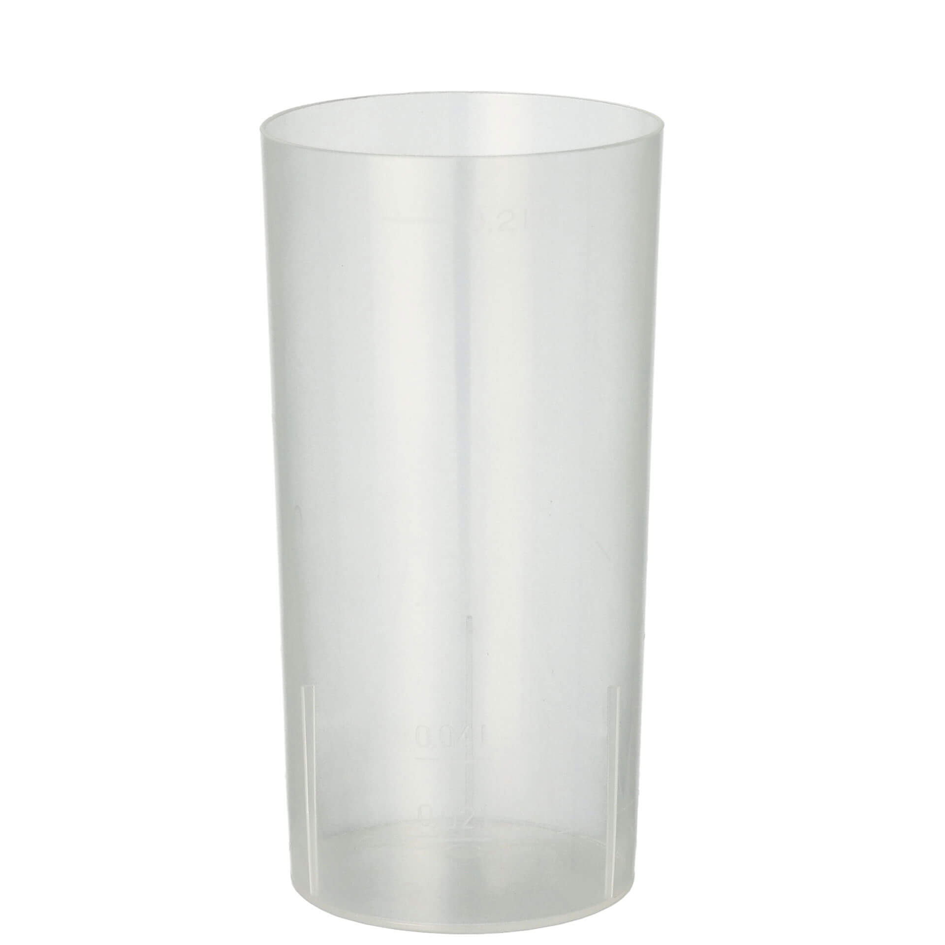 Kunststoff Longdrinkglas Mehrweg, Polypropylen - 0,2 l (10 Stk.)