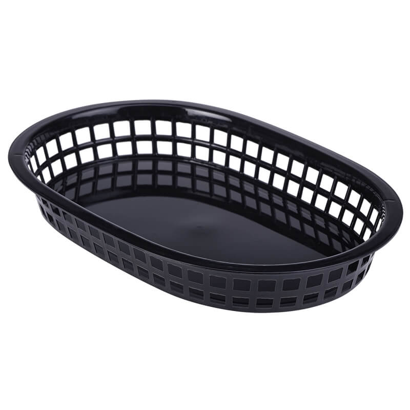 Tischkorb / Fast-Food-Korb, PP, 27,5x17,5cm - schwarz (6 Stk.) Tischkorb / Fast-Food-Korb, PP, 27,5x17,5cm - schwarz (6 Stk.)