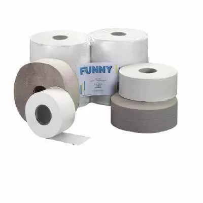 Jumbo Toilettenpapier 1lg. - natur (6Stk.) Jumbo Toilettenpapier 1lg. - natur (6Stk.)