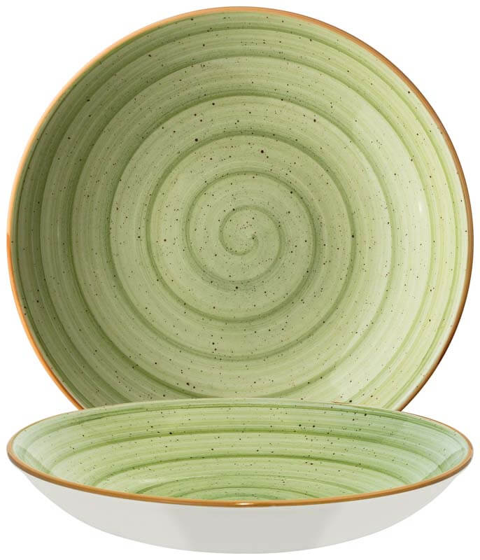 Bonna Aura Therapy Bloom Teller tief 28cm grün - 6 Stück Bonna Aura Therapy Bloom Teller tief 28cm grün - 6 Stück