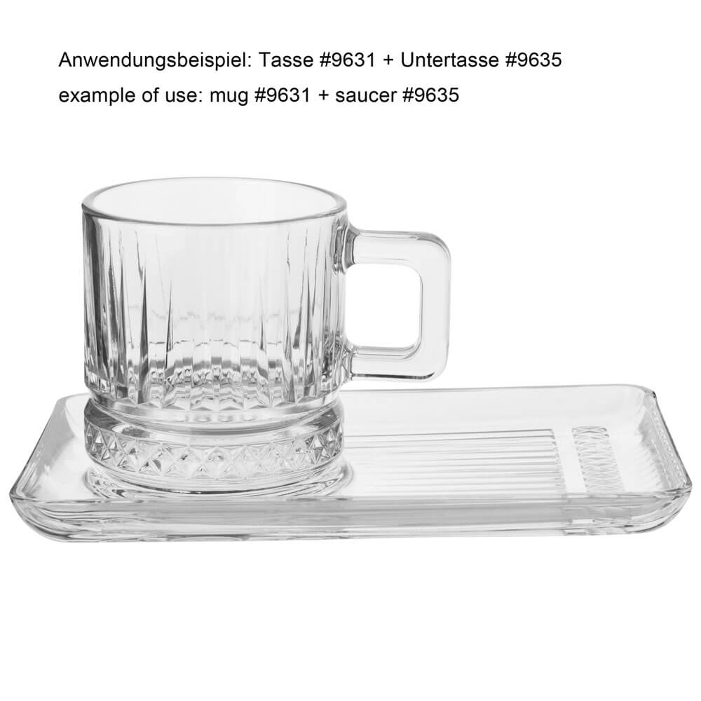 Untertasse eckig Elysia, Pasabahce - 18,4cm (1 Stk.) Untertasse eckig Elysia, Pasabahce - 18,4cm (1 Stk.)