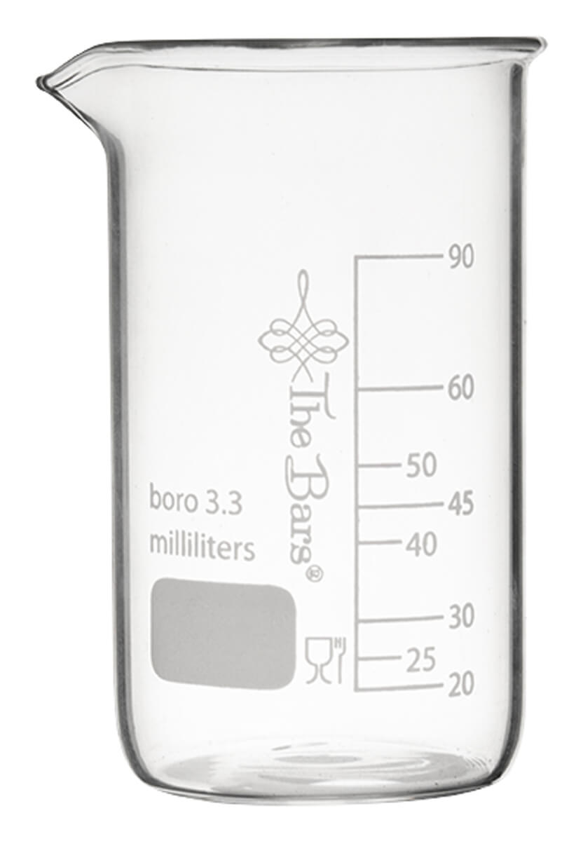 Messbecher, Borosilikatglas, skaliert - 90ml