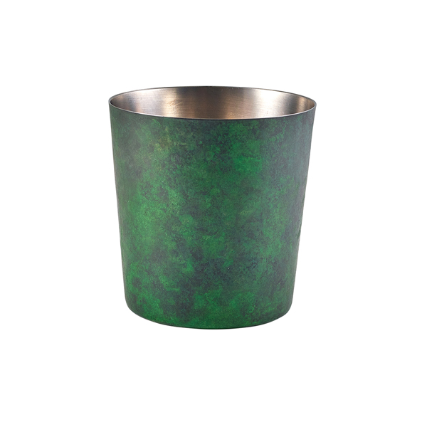 Edelstahlbecher / Snackbecher grüne Patina - 8,5x8,5cm/420ml (12 Stk.) Edelstahlbecher / Snackbecher grüne Patina - 8,5x8,5cm/420ml (12 Stk.)