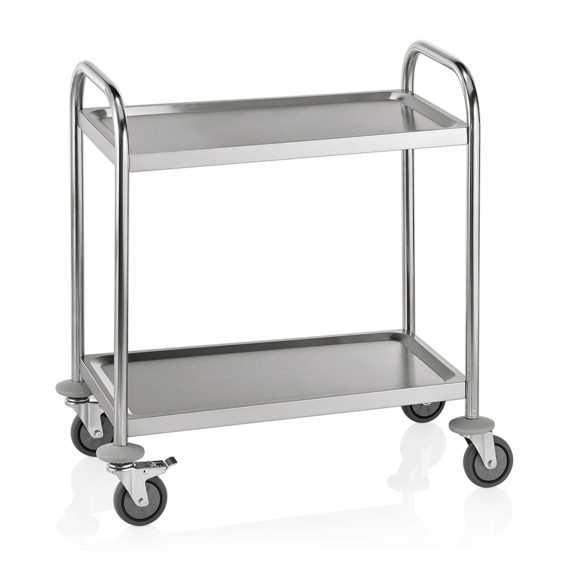 Servierwagen mit 2 Böden - Edelstahl (70,5x41x84cm) Servierwagen mit 2 Böden - Edelstahl (70,5x41x84cm)