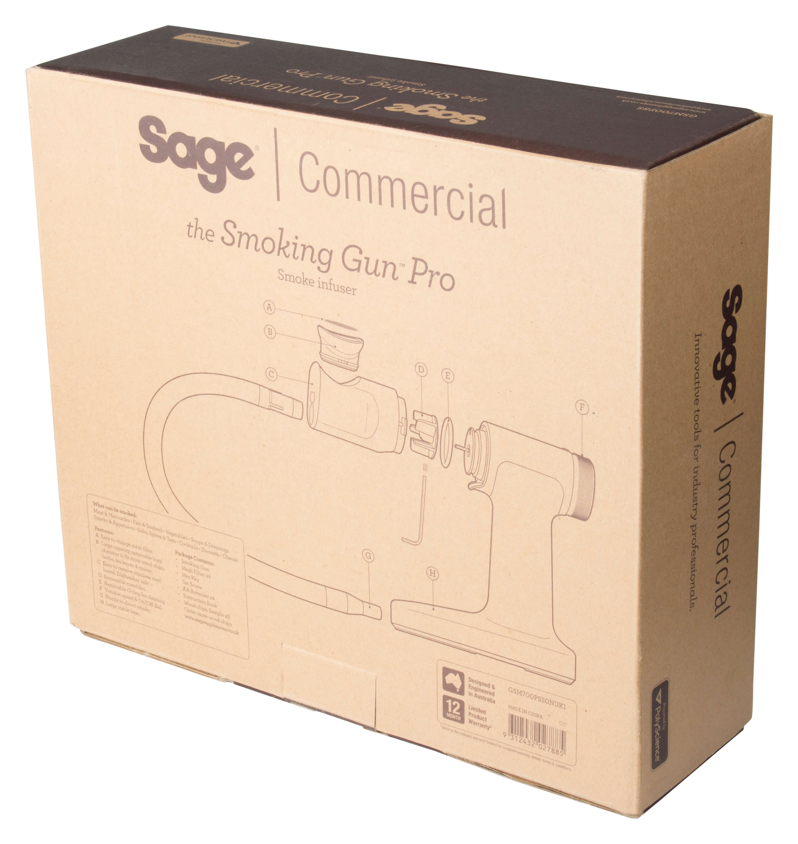 Räuchergerät The Smoking Gun Pro™ - Sage Commercial