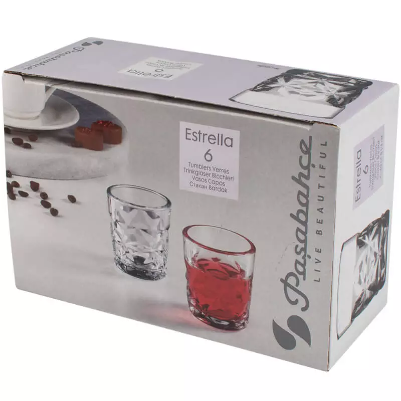 Shotglas Estrella, Pasabahce - 60ml (6 Stk.) Shotglas Estrella, Pasabahce - 60ml (6 Stk.)