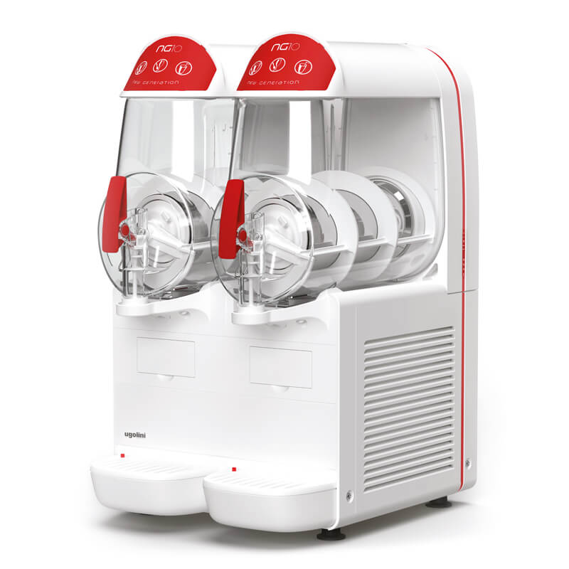 Slusheis Maschine Granitor® NG Easy 10-2 White R290, 2 x 10 Ltr. Behälter