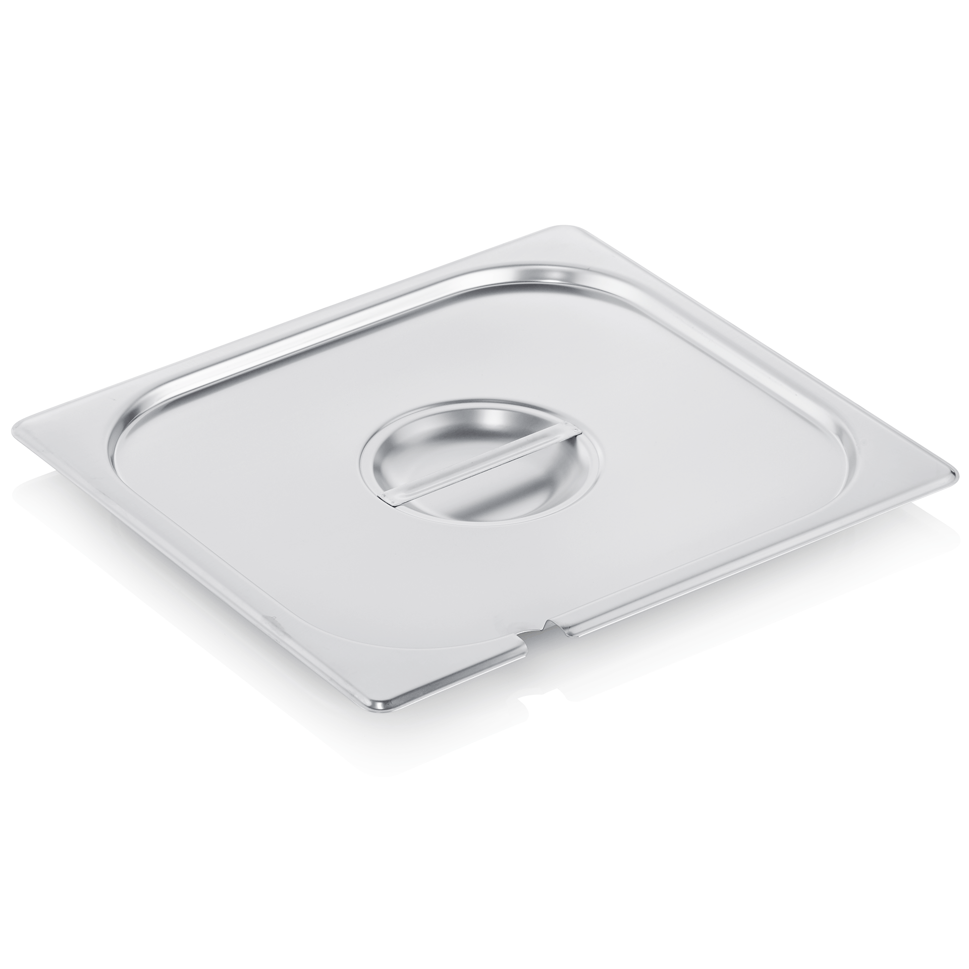 GN 2/3 Deckel, mit Löffelaussparung, CNS 18/8 (Serie GN SELECT) GN 2/3 Deckel, mit Löffelaussparung, CNS 18/8 (Serie GN SELECT)