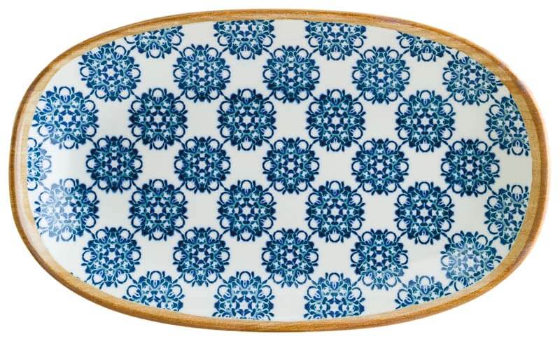 Bonna Lotus Gourmet Platte oval 24x14cm blau - 12 Stück Bonna Lotus Gourmet Platte oval 24x14cm blau - 12 Stück