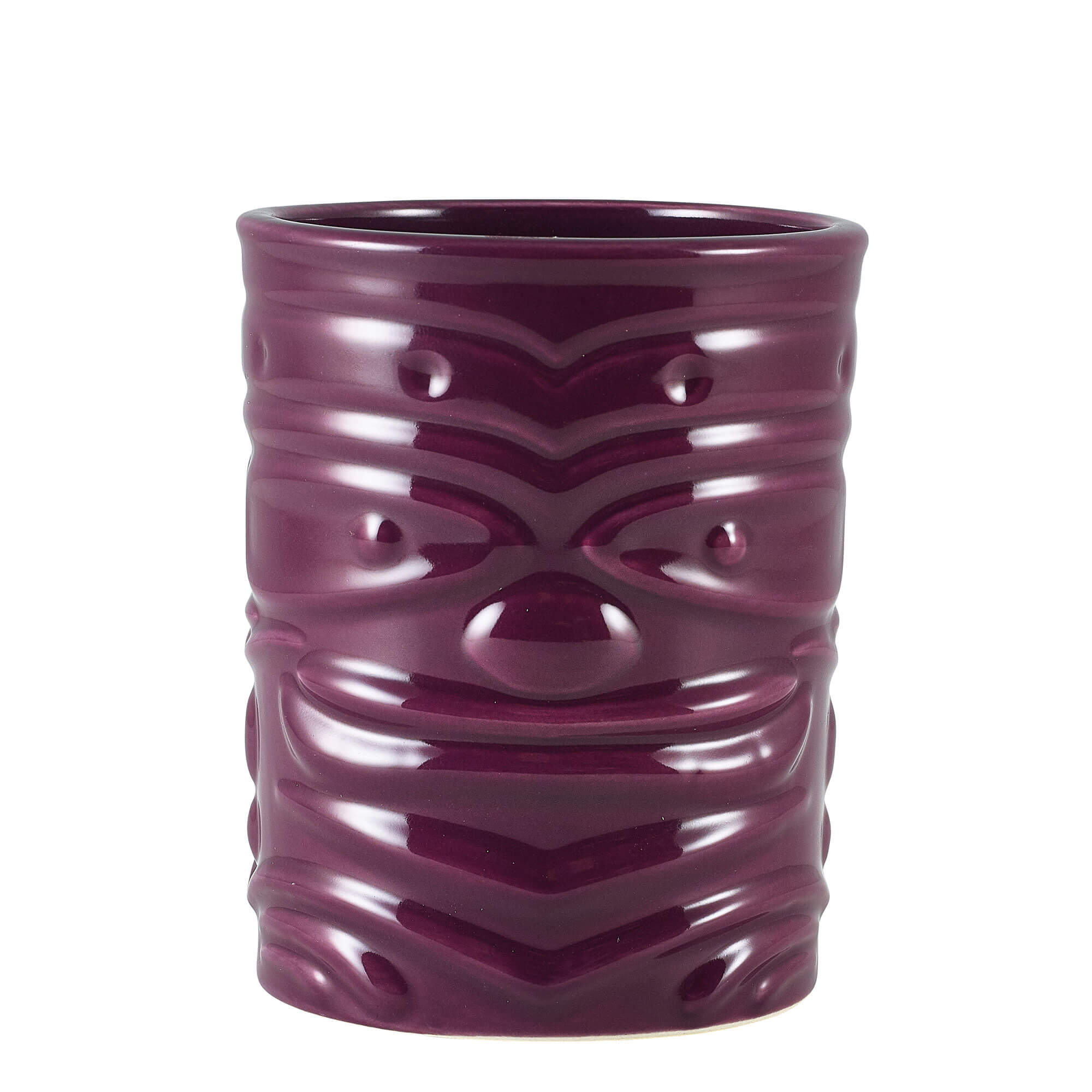 Tiki Becher Face, purple - 360ml