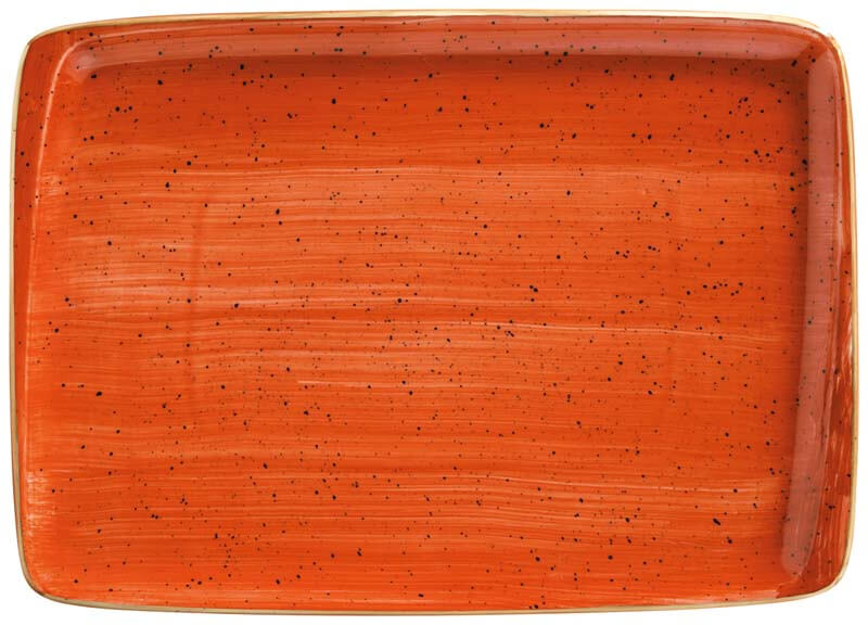 Bonna Aura Terracotta Moove Platte 36x25cm orange - 6 Stück