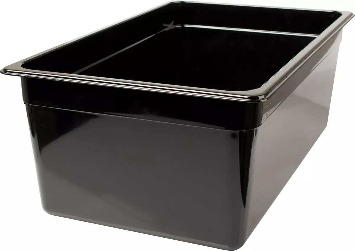 Gastronormbehälter 200mm Tiefe - Kunststoff schwarz (GN 1/1) Gastronormbehälter 200mm Tiefe - Kunststoff schwarz (GN 1/1)