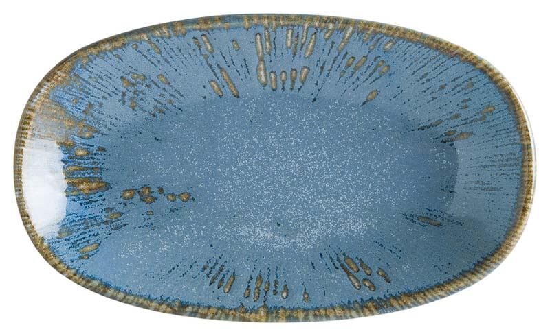 Bonna Snell Sky Gourmet Platte oval 15x8,5cm blau - 12 Stück
