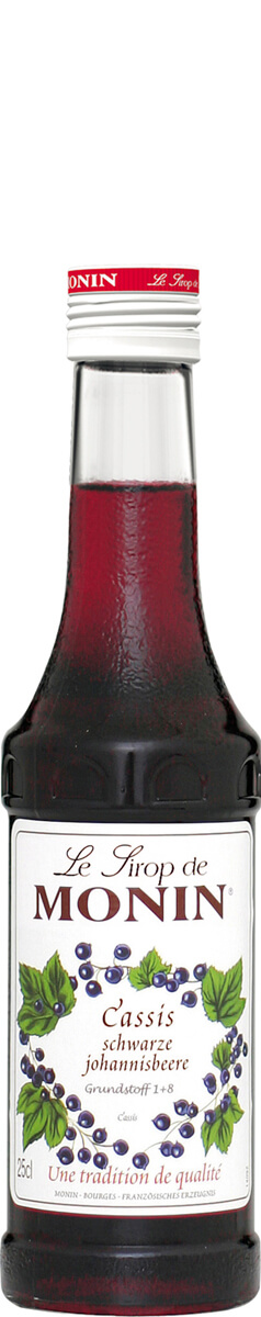 Schwarze Johannisbeere - Monin Sirup Kleinflasche (0,25l)