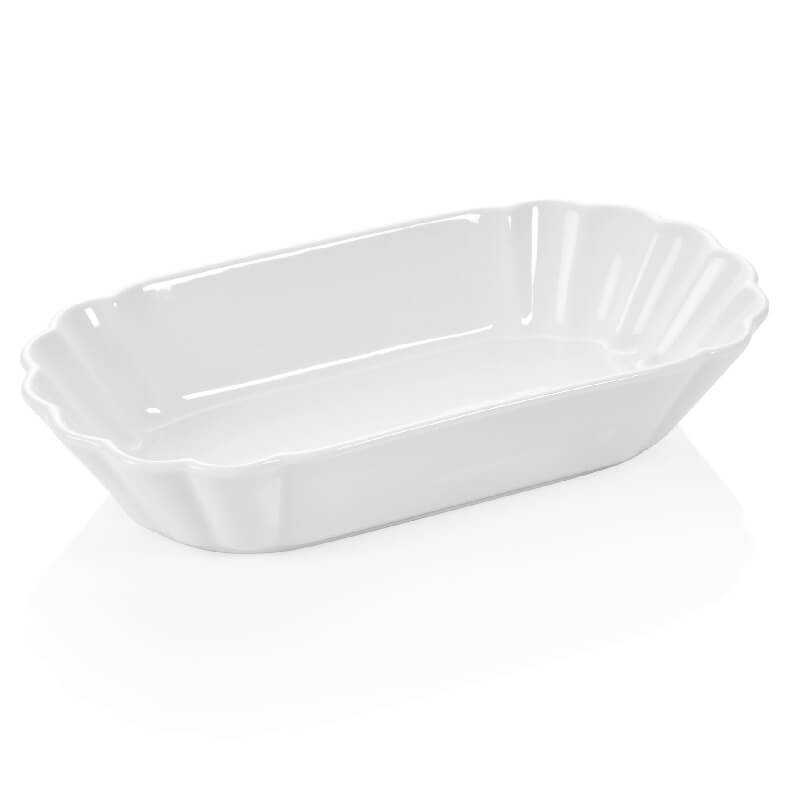 Pommesschale Porzellan weiß - 25x12x5cm (6 Stk.) Pommesschale Porzellan weiß - 25x12x5cm (6 Stk.)