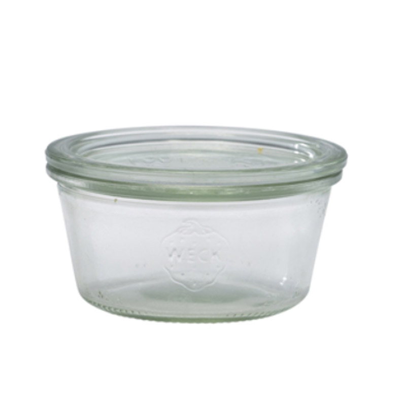 WECK-Glas mit Glasdeckel - 290ml / 10x5,5cm (6 Stk.)