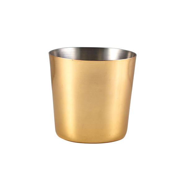 Edelstahlbecher / Snackbecher goldfarben - 8,5x8,5cm/420ml (12 Stk.) Edelstahlbecher / Snackbecher goldfarben - 8,5x8,5cm/420ml (12 Stk.)